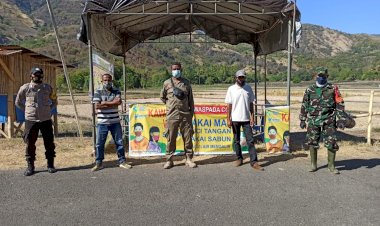 Cegah-Penyebaran-Covid-19,-Polsek-Maurole-Perketat-Pengamanan-Perbatasan