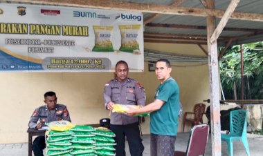 Polsek-Ndona-Sukses-Gelar-Gerakan-Pangan-Murah,-Bantu-200-Warga-Stabilkan-Harga