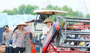 Kapolri-Ketua-Komisi-IV-Pimpin-Panen-Raya-Serentak,-Wujud-Nyata-Dukung-Ketahanan-Pangan-Nasional
