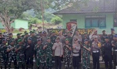 Pererat-Sinergitas,-Pejabat-Utama-Polres-Ende-Hadiri-Halal-Bihalal-di-Kompi-Senapan-C-Yonif-743/YPS