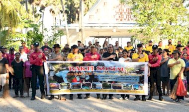 Polda-NTT-Gelar-Bhakti-Sosial-di-Wisata-Pantai-Lasiana,-Wujudkan-Gerakan-ASRI-Bersama-Masyarakat