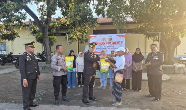 HUT-Bhayangkara-ke-80,-Polres-Ende-Polda-NTT-Salurkan-Puluhan-Paket-Bansos-untuk-Warga
