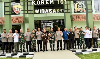 Perkuat-Soliditas-TNI,-Polri-dan-Kejaksaan,-Kapolda-NTT-Gelar-Silaturahmi-Bersama-Danrem-161/Wirasakti-dan-Kejati-NTT