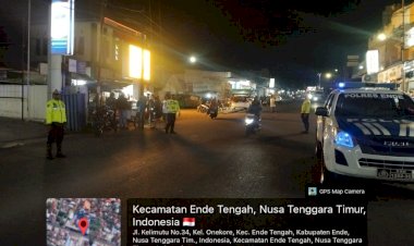 Cegah-Balap-Liar-dan-Laka-Lantas,-Satlantas-Polres-Ende-Intensifkan-Patroli-Blue-Light-Malam-Hari