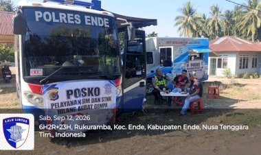 Jemput-Bola-Pasca-Gempa,-Satlantas-Polres-Ende-Polda-NTT-Fasilitasi-Pengurusan-Dokumen-Kendaraan-Hilang