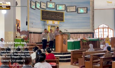 Polisi-Hadir-di-Tengah-Umat:-Polres-Ende-Gelar-Minggu-Kasih-di-Paroki-Mautapaga,-Perkuat-Sinergi-dan-Kamtibmas