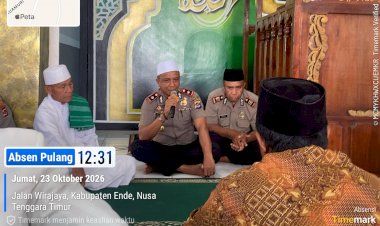 Jumat-Keliling-di-Masjid-Attaqwa-Onekore,-Polres-Ende-Serap-Aspirasi-Warga-hingga-Bahas-Solusi-Masalah-Miras-dan-Lalu-Lintas