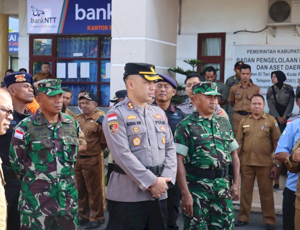 Sinergi Hadapi Bencana Ekstrem, Kapolres Ende Bersama Forkopimda Hadiri Apel Kesiapsiagaan Bencana 2025