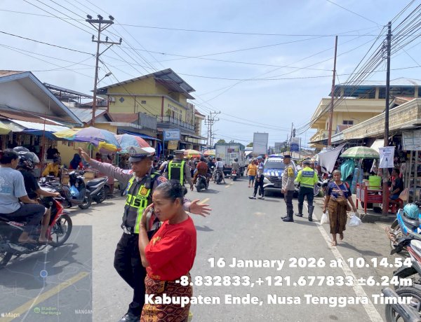 Pastikan Keamanan Diakhir Pekan, Tim UKL 1 Gelar Patroli KRYD di Sejumlah Titik Vital di Kota Ende