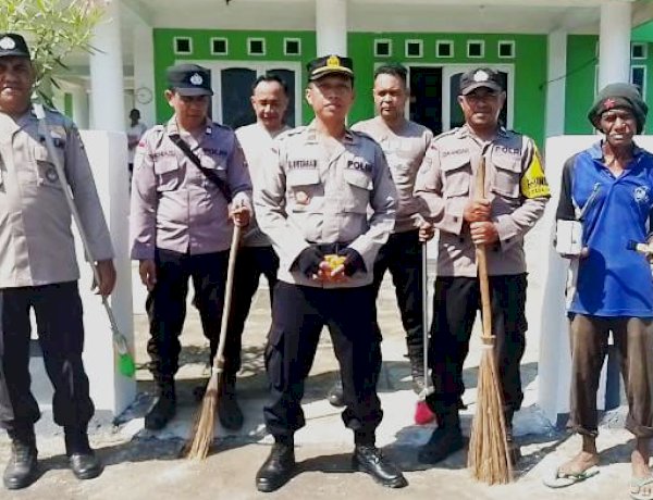 Dukung Program Pemerintah, Polsek Pulau Ende Laksanakan Gerakan Indonesia ASRI di Tempat Ibadah