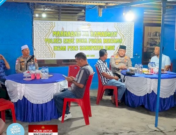 Sinergi Tanpa Batas, Polres Ende dan Insan Pers Pererat Silaturahmi Lewat Buka Puasa Bersama