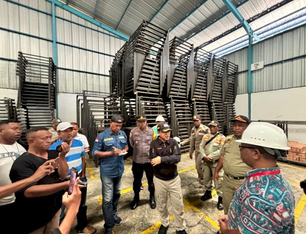 Pastikan Stok Pangan Aman Jelang Lebaran, Polres Ende Sidak Gudang Distributor