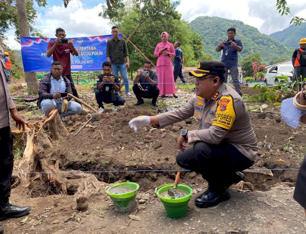 Dukung Generasi Emas, Polres Ende Mulai Bangun Satuan Pelayanan Pemenuhan Gizi Slog Polri