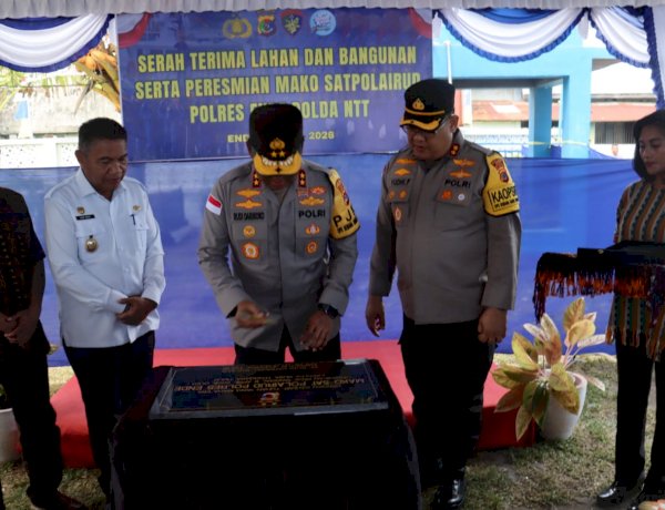 Perkuat Kemananan Maritim, Kapolda NTT  Resmikan Mako Satpolairud Polres Ende