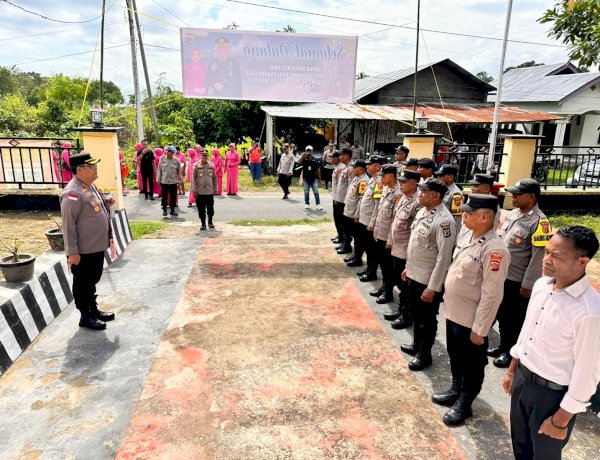 Perkuat Sinergitas dan Serap Aspirasi, Kapolres Ende Gelar Kunjungan Kerja di Polsek Maurole