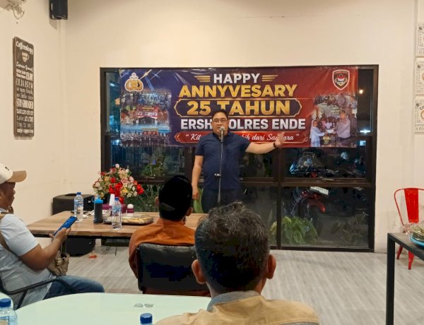 25 Tahun Mengabdi, Ershy Community Polres Ende Gelar Acara Syukuran Gala Dinner