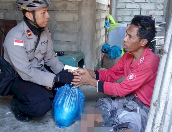 Kapolsek Ende Gowes Anjangsana, Salurkan Bantuan kepada Warga Difabel