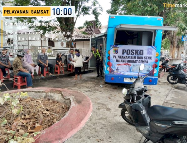 Wujud Kepedulian Pasca Gempa, Polres Ende Polda NTT Buka Posko Layanan SIM dan STNK Gratis untuk Warga Terdampak