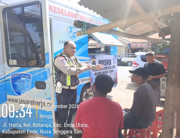 Bantu Warga Terdampak Gempa, Satlantas Polres Ende Polda NTT Buka Layanan Pengurusan Dokumen Kendaraan