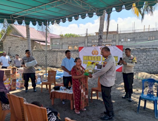 Melalui Minggu Kasih, Polres Ende Polda NTT Serap Aspirasi dan Ringankan Beban Warga Mautapaga Pasca Gempa Flores
