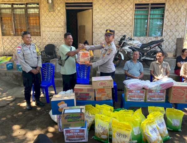 Polres Ende Polda NTT Terus Salurkan Bantuan Sosial Bagi Warga Pasca Gempa Bumi Flores