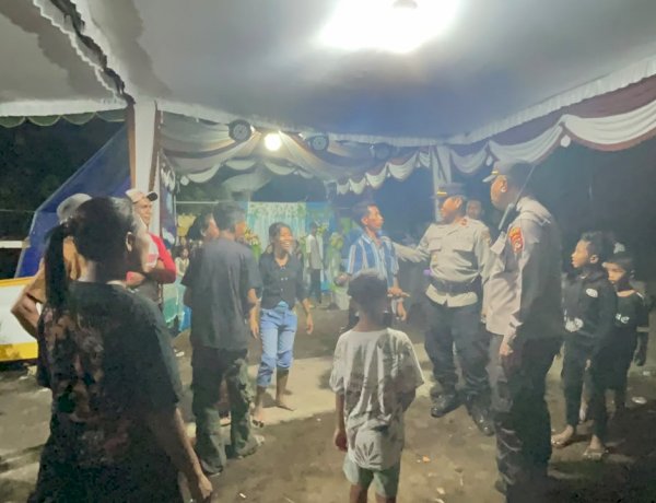 Polres Ende Polda NTT Gelar Patroli KRYD, Amankan 23 Titik Pesta Komuni Suci Pertama Hingga Dini Hari