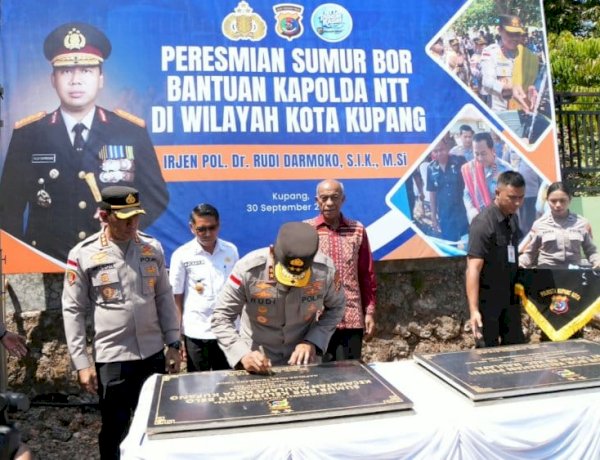 Kapolda NTT Resmikan 8 Titik Sumur Bor di Kota Kupang, Wujud Kepedulian Polri terhadap Kebutuhan Air Bersih Masyarakat