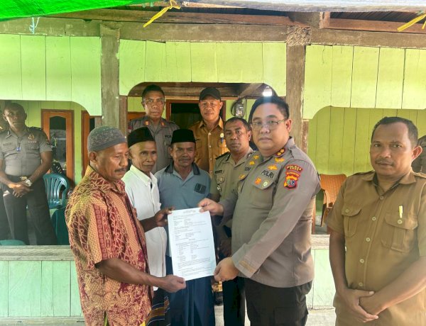Warga Ndori Ende Hibahkan Tanah 2.400 Meter Persegi ke Polres Ende untuk Pembangunan Polsubsektor Baru