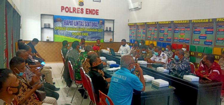 Kabagops Pimpin Rapat Lintas Sektoral Dalam Rangka Operasi Semana Santa Ranakah 2021