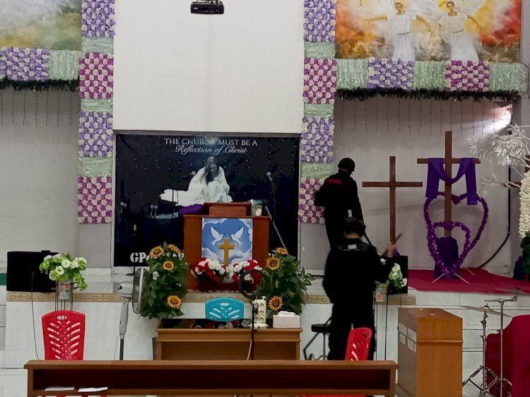 Jelang Paskah 2021, Polres Ende Lakukan Sterilisasi Gereja di Wilayah Kota Ende