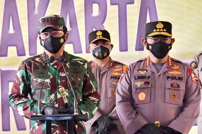 Panglima TNI, Kapolri dan Kepala BNPB Cek Pelaksaan Vaksinasi Di Grobogan