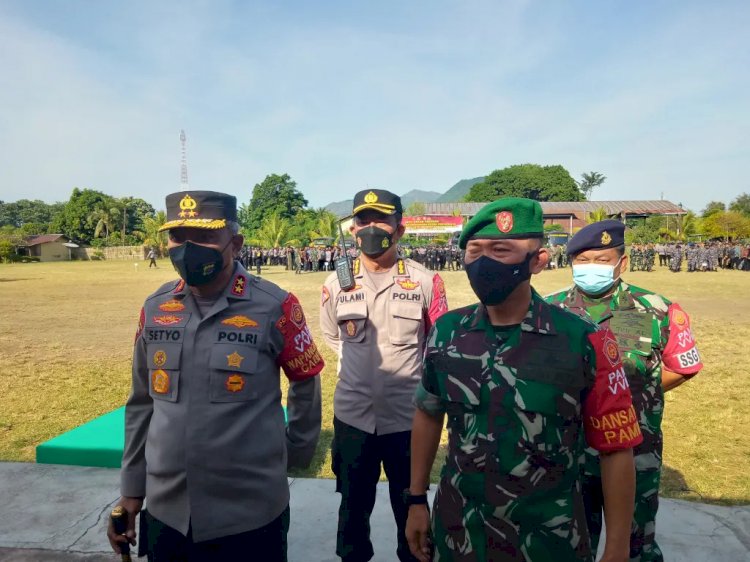 Kapolda NTT Hadiri Apel Gelar Pasukan Dalam Rangka Kunjungan Kerja Presiden RI di Kabupaten Ende