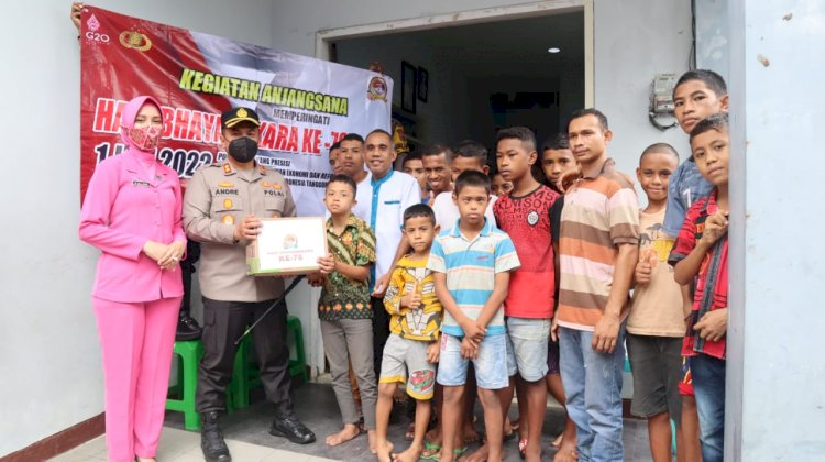 Kapolres Ende Bersama Ketua Bhayangkari Ende Anjangsana ke Pesantren Nurul Mustofa dan Panti Asuhan Bruder Alma