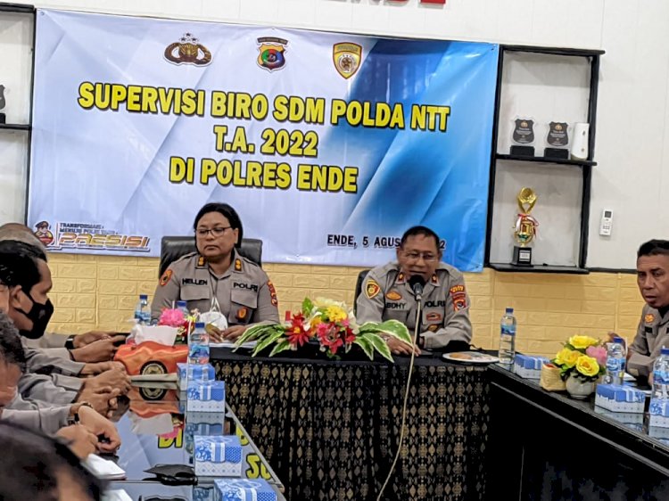 Polres Ende Terima Kunjungan Dari Tim Supervisi Biro SDM Polda NTT