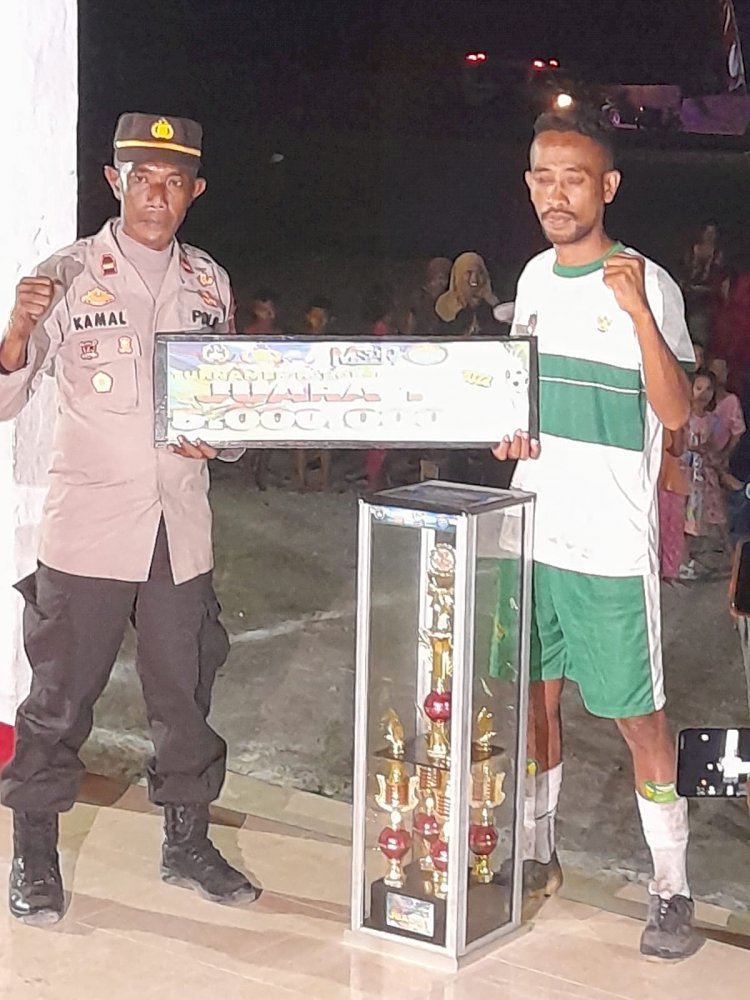 Remas Nurhidayah B Jadi Juara di Final Piala Kapolsek Pulau Ende Cup 2022