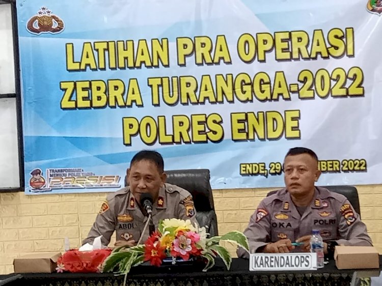 Polres Ende Gelar Latihan Pra Operasi Zebra Turangga - 2022