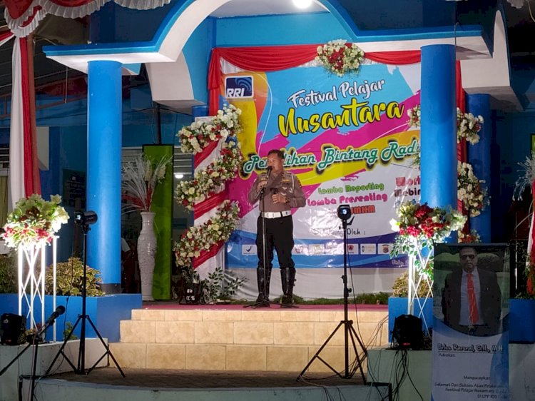 Hadir Dalam Acara Malam Puncak Festival Pelajar Nusantara, Ini Sapaan Kasat Lantas Polres Ende