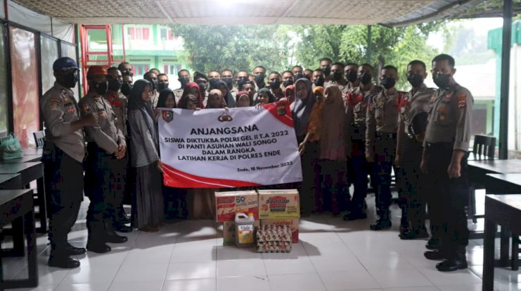 Siswa Latja di Polres Ende Gelar Anjangsana dan Silaturahmi ke Panti Asuhan Walisongo