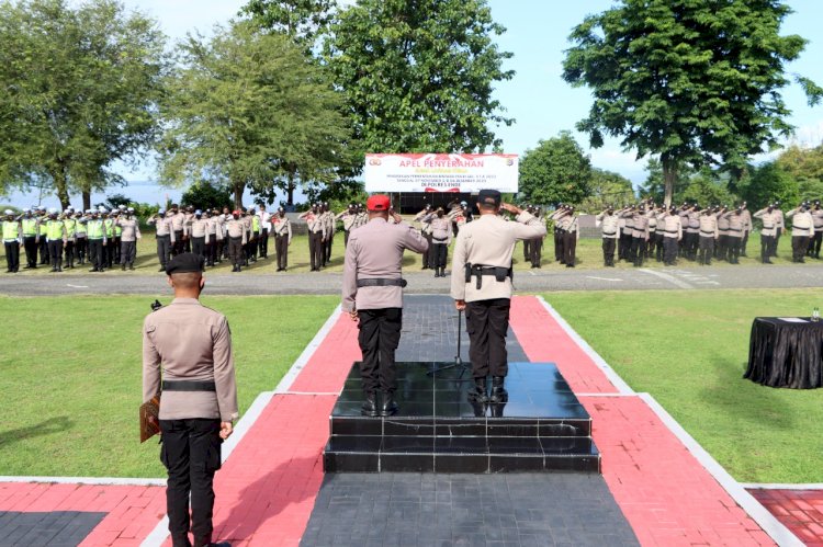 Waka Polres Ende Lepas 25 Orang Siswa Latja Kembali ke SPN Kupang Polda NTT