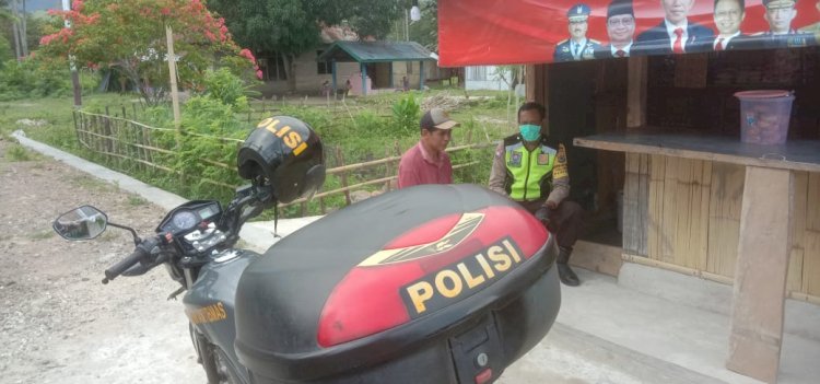 Bhabinkamtibmas Desa Nabe Melaksanakan Patroli Rutin Serta Sambang ke Warga Binaan