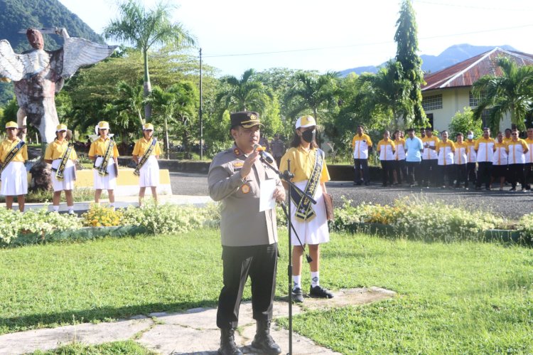 Jadi Irup di Sekolah SMA Katholik Syuradikara, Kapolres Ende Berikan Pesan Ini ke Pelajar