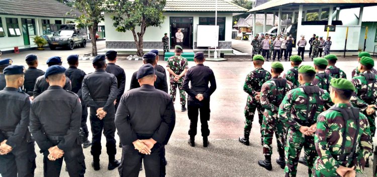 Perkuat Sinergitas TNI - POLRI, Polres Ende Bersama Kodim 1602/Ende Gelar Apel Bersama