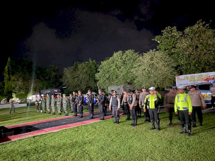 Apel Patroli Gabungan TNI-Polri Guna Cipta Kondisi Jelang Asean Summit ke-42 di Labuan Bajo