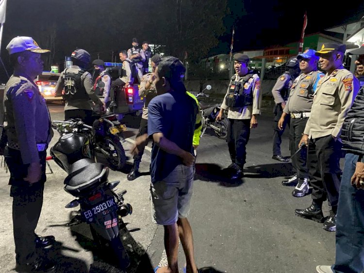Patroli Malam Cipta Kondisi Polres Ende Berhasil Menjaring 29 Unit Motor Tidak Sesuai Ketentuan