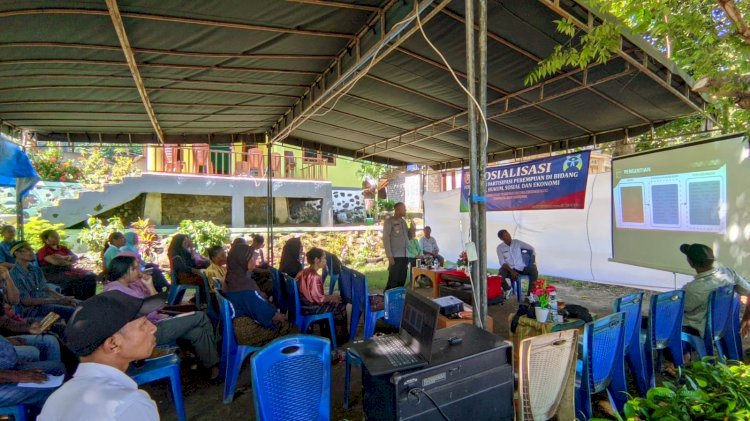 Jadi Narasumber Kegiatan Sosialisasi Pemberdayaan Perempuan dan Perlindungan Anak Kabupaten Ende, Simak Materi yang di Sampaikan Kapolsek Wolowaru