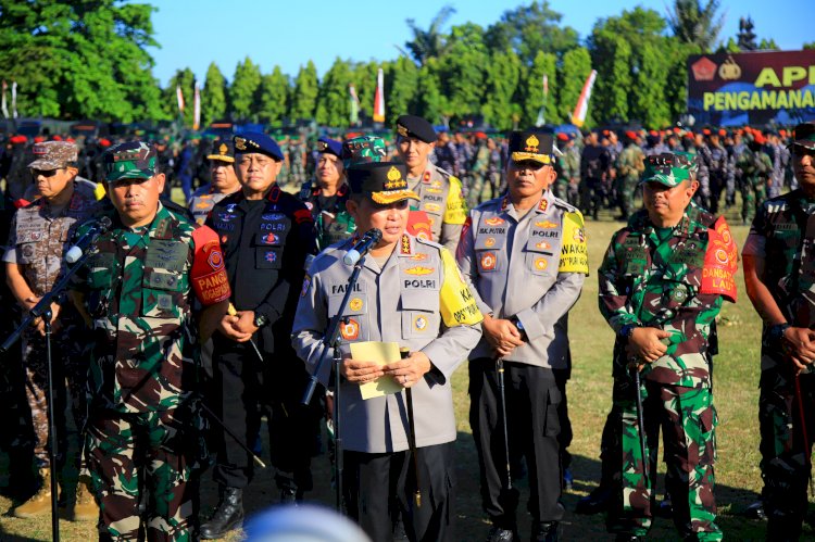 TNI-Polri Gelar Apel Pasukan Pengamanan World Water Forum Ke-10 di Bali