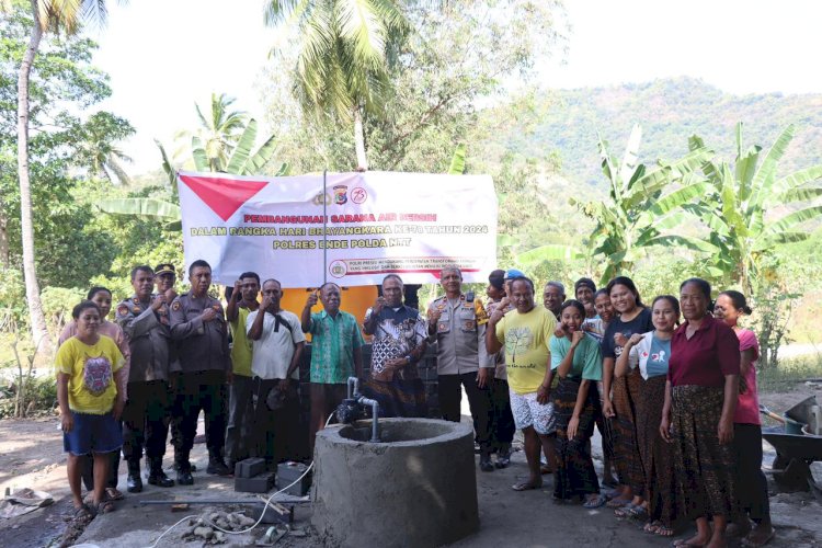 Dalam Rangka Memperingati Hari Bhayangkara Ke-78 Polres Ende Melaksanakan Kegiatan Bantuan Sosial