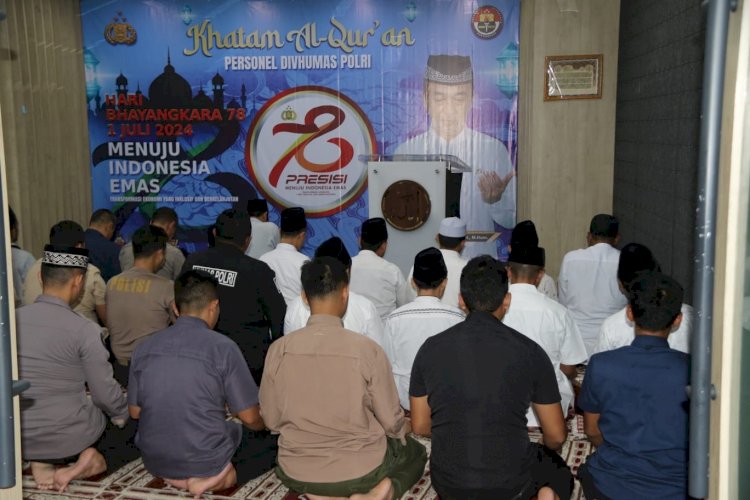 Divisi Humas Polri Gelar Khataman Dalam Rangka HUT Bhayangkara ke-78