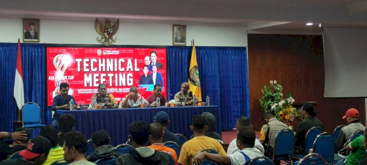 Hadir dalam Kegiatan Technical Meeting Turnamen Sepakbola Askab Ende Cup U-23 Tahun 2024, Simak Penekanan Wakapolres Ende