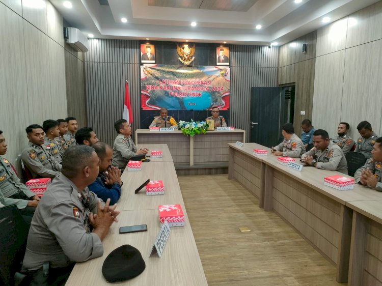 Buka Kegiatan Latihan PraOperasi Bina Karuna Turangga 2024, Ini penekanan Wakapolres Ende